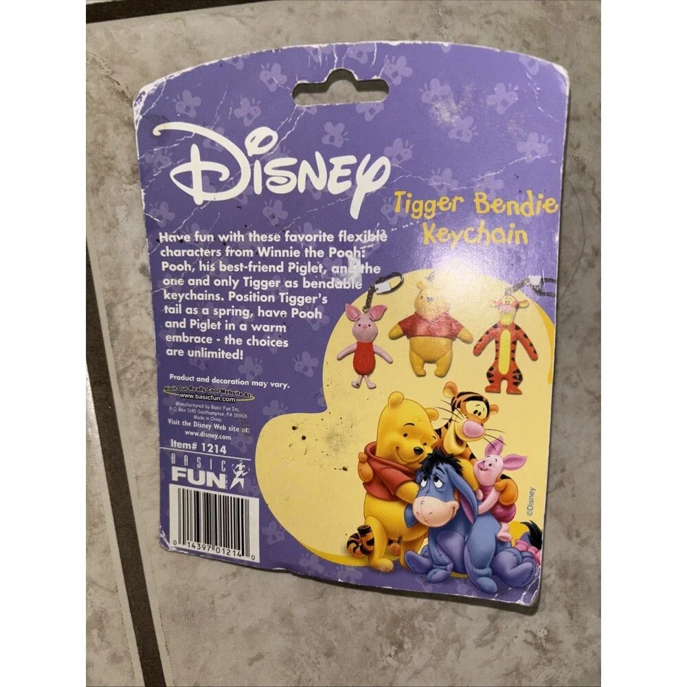 Basic Fun Disney's Bend & Twist Tigger Bendie Keychain New